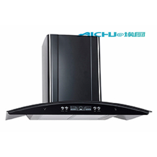 Black slim cooker hood